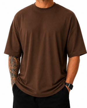 Camiseta Oversized Suedine Sem Estampa